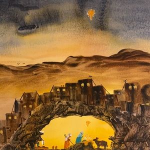 Original Watercolor 16x20 Sonrise of a New Day